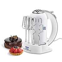 KENT 16051 Hand Blender 300 W | 5 Variable Speed Control | Multiple Beaters & Dough Hooks | Turbo Function, Plastic, 300 Watts