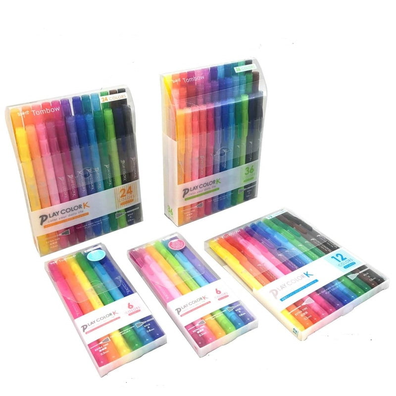 TOMBOW PLAY COLOR K TWIN TIP MARKERS, SET