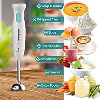 Crompton Blendserve Hand Blender with Steel Stem 300 Watts Power