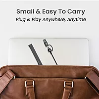 Portronics Mport 31 Plus – 5-in-1 USB Hub, Dual Plugs, compact design, supports multiple devices, high-speed data transfer, ideal for laptops and desktops, enhances connectivity options.