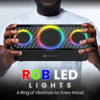 Portronics MicroBlast POR 2393 Bluetooth Speaker – 60W | 2.1 Channel | RGB | Black
