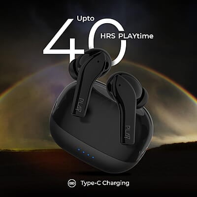 PLAY T34 - PlayGo Muze3 Wireless Buds Black PLAY T34 - PlayGo Muze3 Wireless Buds Black