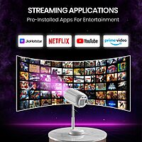 Portronics Beem 540 4K Projector – Budget-friendly, compact, stunning visuals, vibrant colors. Perfect for movies, gaming & home theater setup.