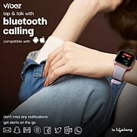 Vibez by Lifelong Smartwatch for Women 1.85" HD Display