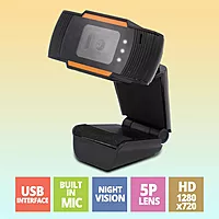 Zebronics Zeb-Crisp Pro HD Webcam – 1080p, USB, Built-in Mic, Plug & Play, Ideal for Video Calls & Streaming