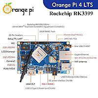 Orange Pi 4 LTS 4GB RAM 16GB EMMC