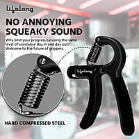 Lifelong Adjustable Hand Grip Strengthener, Hand Gripper for Men & Women for Gym Workout