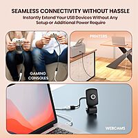 Portronics Uniconnect – 3M USB Extension Cable, White. Ideal for extending USB connections, this durable cable ensures high-speed data transfer and reliable performance for all your devices.