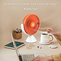 Portronics Aero Breeze Portable Table Fan – 178mm features a compact design, 3-speed settings, and a quiet motor. Ideal for home or office use, it ensures a refreshing breeze wherever you need it.