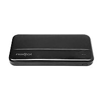 FRONTECH 10000mAh Power Bank – 10W Fast Charging | Dual USB Output | Type-C & Micro USB Input/Output | LED Indicators | Compact Pocket Design | Black