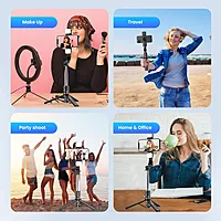 Portronics Lumistick – A versatile 360° selfie stick featuring adjustable light modes for perfect selfies. Compact design, easy to use, and ideal for capturing stunning moments anywhere!