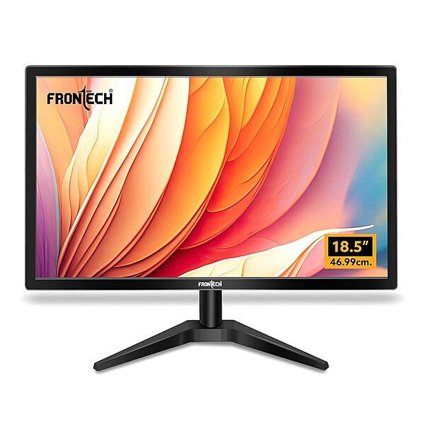 Frontech MON-0061 – 18.5" flat screen monitor with bright visuals, slim profile, and dependable performance for basic computing tasks.
