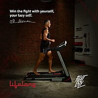 Lifelong FitPro LLTM111 (2.5 HP Peak) Motorized Treadmill for Home with 12 preset Workouts, Max Speed 14km/hr., Bluetooth Speaker Max. User Weight 110kg