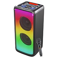 Portronics Iron Beats 250W Party Speaker | Vibrant LED Lights, Karaoke Features & Immersive Audio for Fun Gatherings