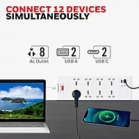 Live Tech Nicole WC03 Surge Protector – 6 Sockets, designed for safety and convenience. Protects devices from surges, features 6 outlets for multiple devices, compact design for home or office use.