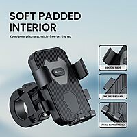 Portronics Mobike 4 – Securely mount your phone on your bike with this 360° adjustable grip. Perfect for navigation and hands-free calls while cycling. Durable and easy to install.