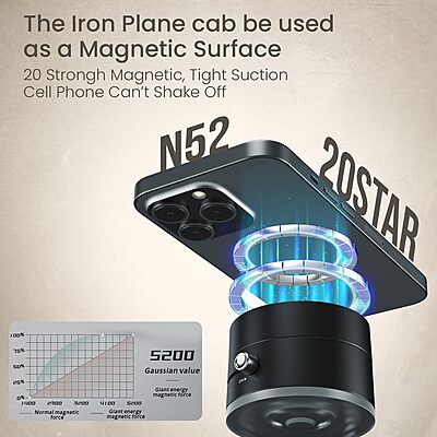 Portronics Hold X is a magnetic suction phone mount designed for easy attachment and stability. It securely holds your phone while driving, ensuring hands-free convenience and safety.