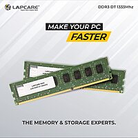 Lapcare High Performance RAM – Faster Speed, Smooth Multitasking & Gaming