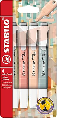 STABILO HIGHLIGHTER - 275/4-09 SWING COOL 4PCS