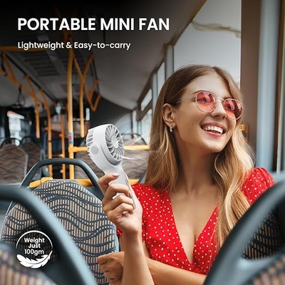 Portronics Toofan Mini Portable Rechargeable Fan with 3 Speed Modes, Upto 7800 RPM Max Speed, 2000 mAh Battery, Type C Charging Port, Magnetic Base for Stability Portronics Toofan Mini Portable Rechargeable Fan with 3 Speed Modes, Upto 7800 RPM Max Speed, 2000 mAh Battery, Type C Charging Port, Magnetic Base for Stability