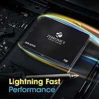 Zebronics SD102 2.5 SATA SSD (1TB) offers high-speed data transfer, reliable performance, and enhanced durability. Ideal for upgrading your laptop or desktop for faster boot and load times.