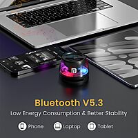 Portronics Nadya 6W – Magnetic Bluetooth Speaker with RGB Lights, MagSafe Attachment & Portable Design