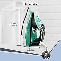 AGARO Galaxy Steam Iron, 2200 watts, Ceramic Coated Sole Plate 285Ml Water Tank