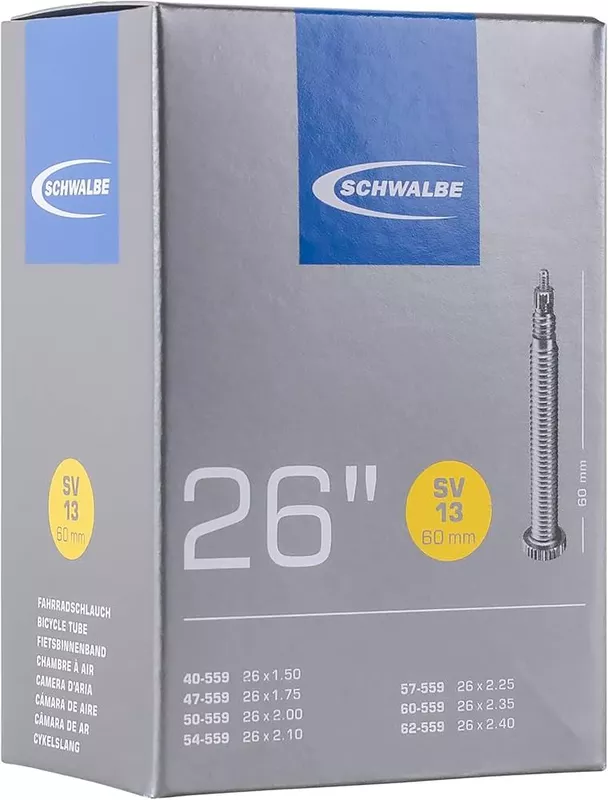 Schwalbe SV13 26" MTB Presta Valve Inner Tube