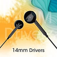 Zebronics Zeb-Buds 30 3.5Mm Stereo Wired In Ear Earphones With Mic For Calling, Volume Control, Multifunction Button, 14Mm Drivers, Stylish Eartip,1.2 Meter Durable Cable And Lightweight Design