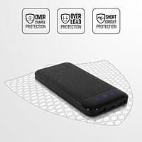 ZEBRONICS MB10000S4 Power Bank, 10000 mAh, 12W, Dual USB Output, Type C & Micro USB Input, Built in Protections, Percentage LED Display, Included USB to Type C Cable