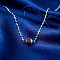 Sterling Silver Chain with Rudraksham Pendent