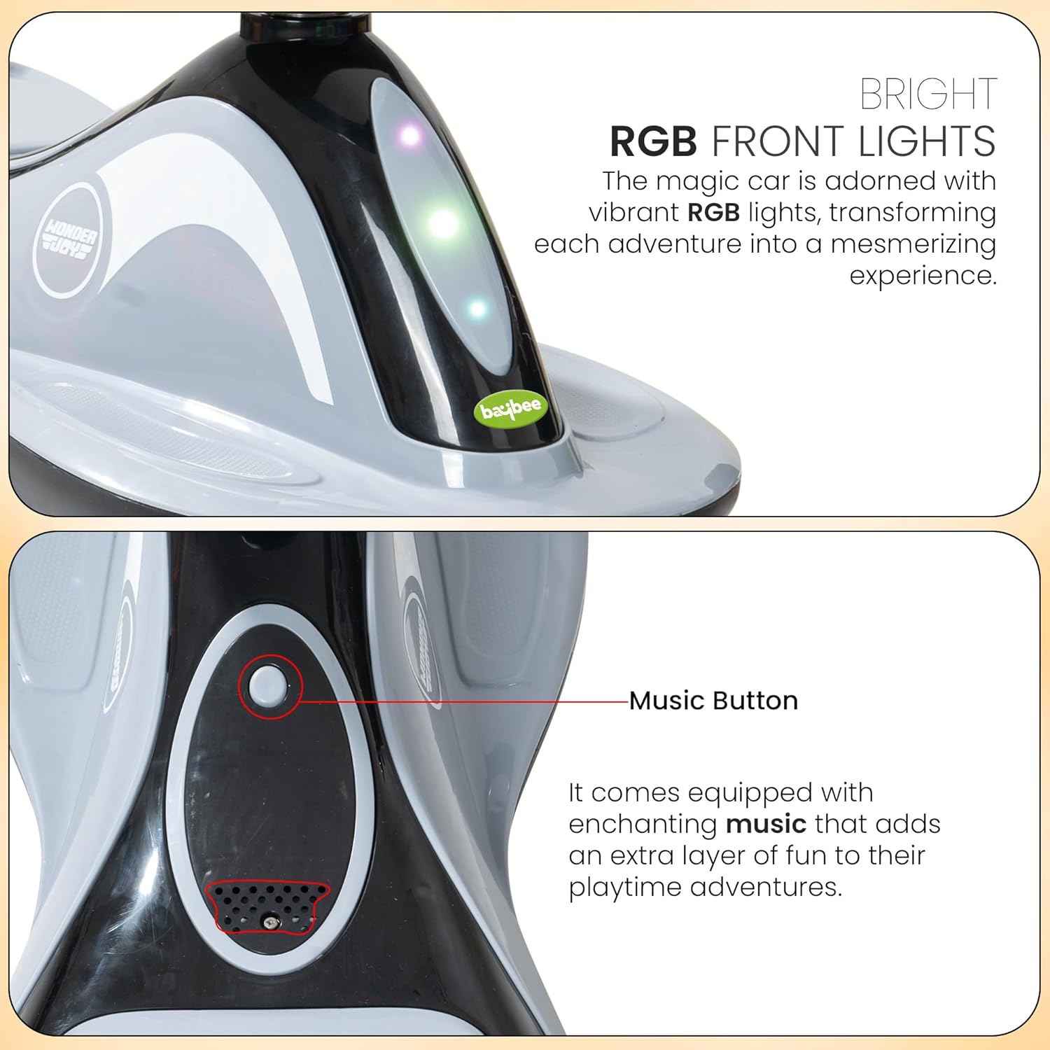 Baybee Pluto Kids Magic Swing Cars for Kids, with Led Lights, Scratch Free PP Wheels & Music-Black Baybee Pluto Kids Magic Swing Cars for Kids, with Led Lights, Scratch Free PP Wheels & Music-Black