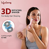 Lifelong Trimmer for Women 4 in 1 Women Trimmer, 60 Minutes Runtime, Rechargeable Women Trimmer Pink