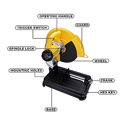 Cut Off Machine/Chop Saw Machine, 355mm 14" D28730: Dewalt