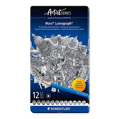 STAEDTLER 100G LUMOGRAPH PENCILS - 12