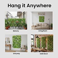 Expandable Wooden Panel Garden Fence with Artificial Leaves for Walls & Ceiling