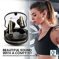 Portronics Twins S7 – TWS Earbuds, 35H Playtime, Black, Bluetooth 5.0, Touch Control, IPX4 Water Resistant, Deep Bass, Comfortable Fit, Quick Charge, Perfect for Music & Calls, Lightweight Design.