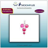 Silver Pendant/4 ancient design Red Stone pendant, Dollar