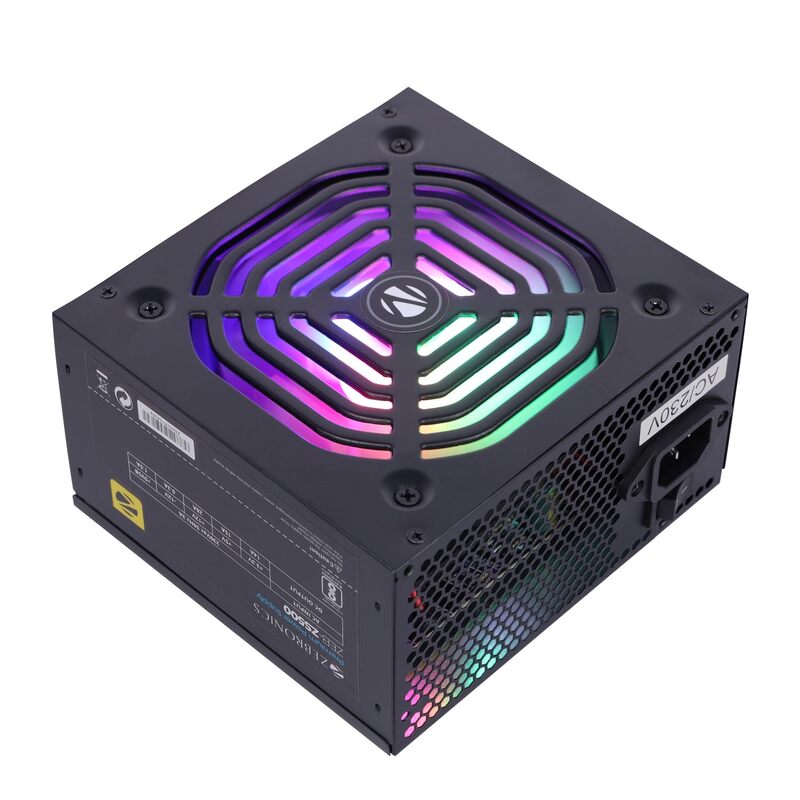 Zebronics Zeb-ML500W PSU – 500W, 3 SATA Cables, 80 Plus Certified, Silent Fan, ATX Form Factor, Reliable Power Supply for Gaming and Workstations, Compact Design, Easy Installation.