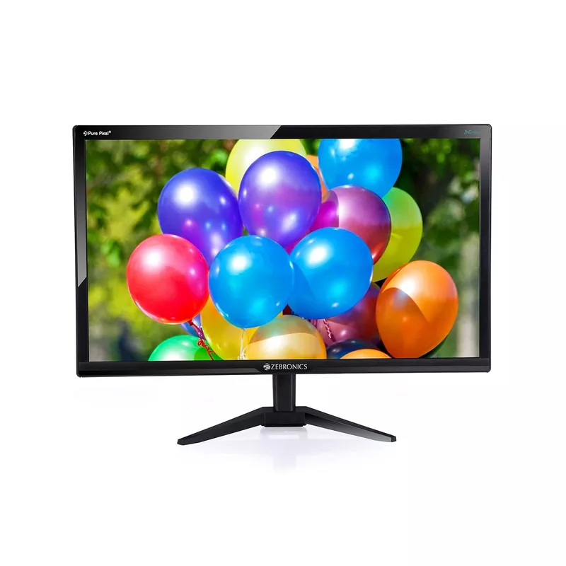 Zebronics A22FHD 21.5" FHD LED Monitor features vibrant visuals with full HD resolution, built-in speakers for immersive sound, and a sleek design perfect for home or office use.