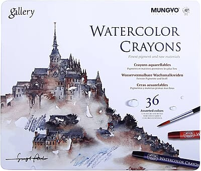 MUNGYO GALLERY WTC CRAYONS - 36 TIN