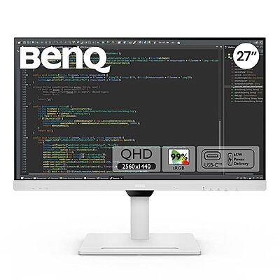 BenQ 27" 2K QHD USB-C Ergo Eye-Care Monitor, GW2790QT