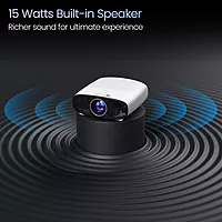 Portronics Beem 530 POR-2312 LED Projector – 7600 Lumens | 1080p | Android | White