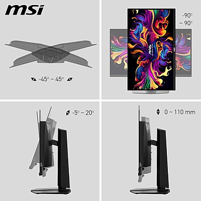 MSI 26.5 Inch 240Hz,Gaming Monitor, MAG 271QPX QD-OLED E2 MSI 26.5 Inch 240Hz,Gaming Monitor, MAG 271QPX QD-OLED E2