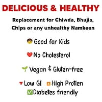 Eat Better Co - Millet Namkeen Combo - Chilli Garlic & Desi Masala - Healthy Snacks - Roasted, Not Fried | No Palm Oil | Healthy Replacement of Chips & Bhujia - Pack of Two - 200 grams
