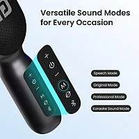 Portronics Dash 2 – Bluetooth Karaoke Mic with Speaker | Wireless Singing, High-Quality Sound & Portable Fun for Parties