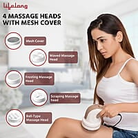 Lifelong Full Body Massager Machine for Pain Relief Body & Back Pain Relief Product Corded Electric 4-Speed Settings LLM027