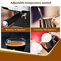 AGARO Imperial Espresso Coffee Maker, Coffee Machine, 15 Bars 1100W.