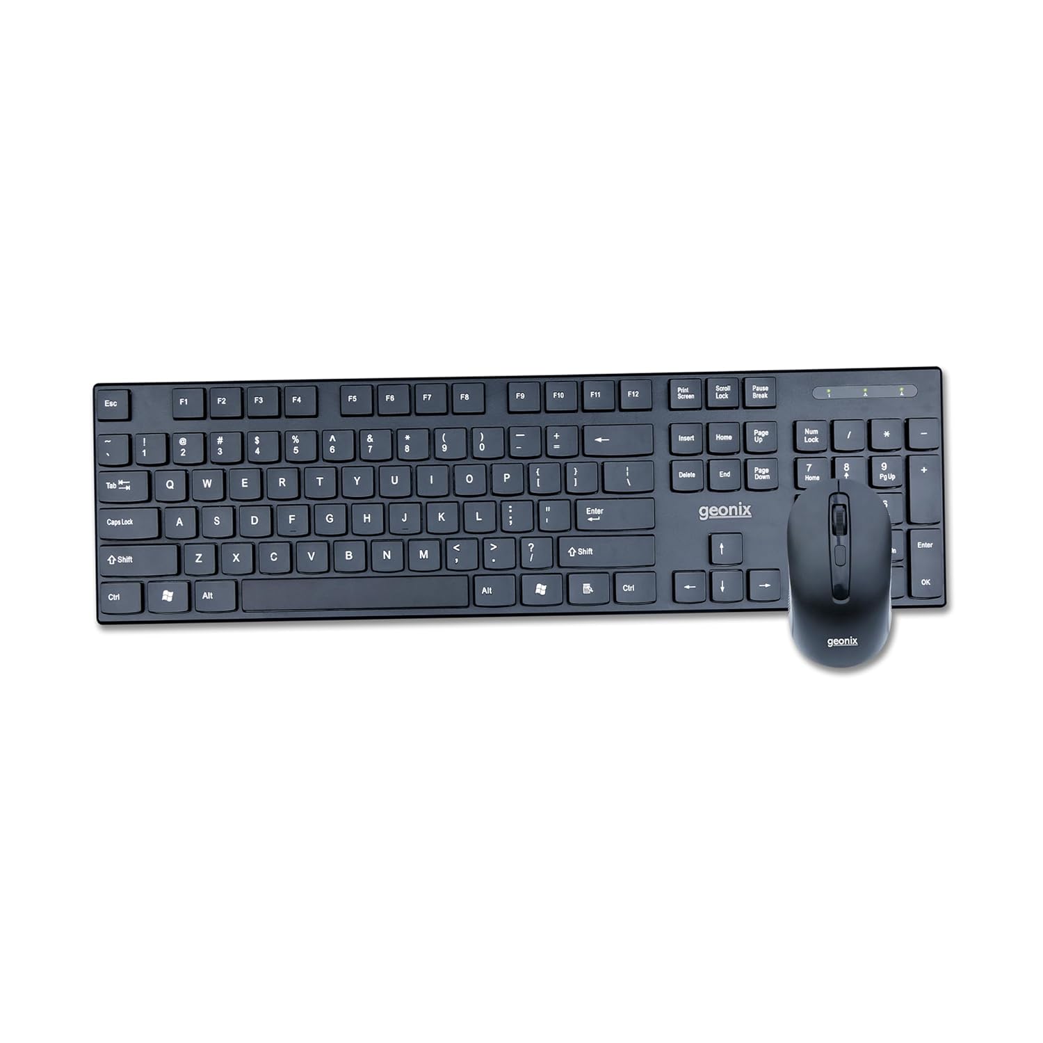 Geonix Cocoa C1 Wireless Keyboard and Mouse Combo, 800-1600 DPI, 104 Keys, GXWBK-01