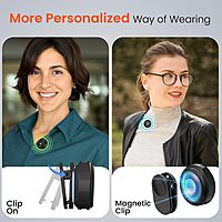 Portronics Vlogmate 3 Dual Wireless Collar Lapel Microphone – ENC Noise Cancellation | Charging Case | Type-C & 8 Pin Receiver | For iPhone, Android, Vlog, Streaming | Black